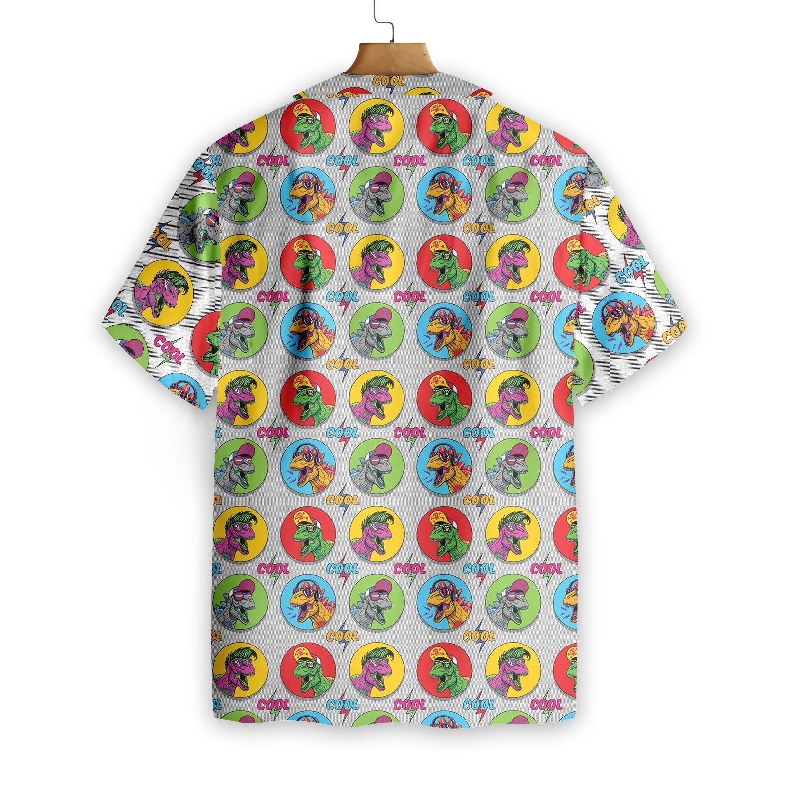 Dinosaur Aloha Shirt Cool T-Rex Dinosaur Hawaiian Shirt Adult