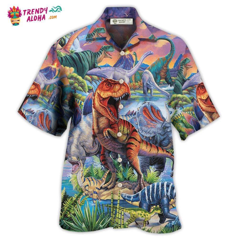 Dinosaur Big World Amazing Hawaiian Shirt – Trendy Aloha