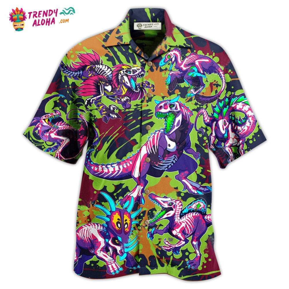 Dinosaur Don’T Forget To Be Rawrsome Hawaiian Shirt – Trendy Aloha