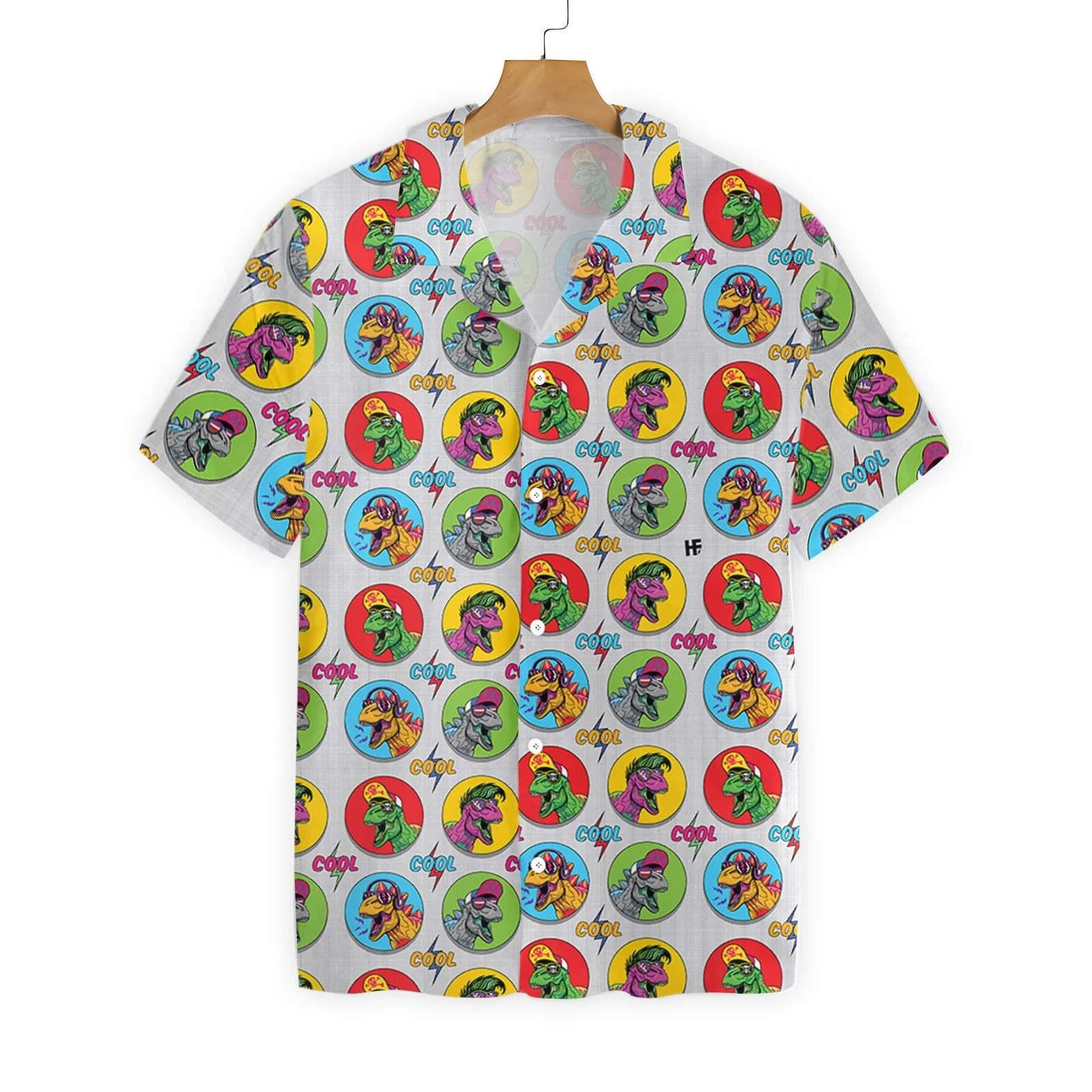 Dinosaur Hawaii Shirt Cool T-Rex Dinosaur Trendy Hawaiian Shirt Dinosaur Aloha Shirt