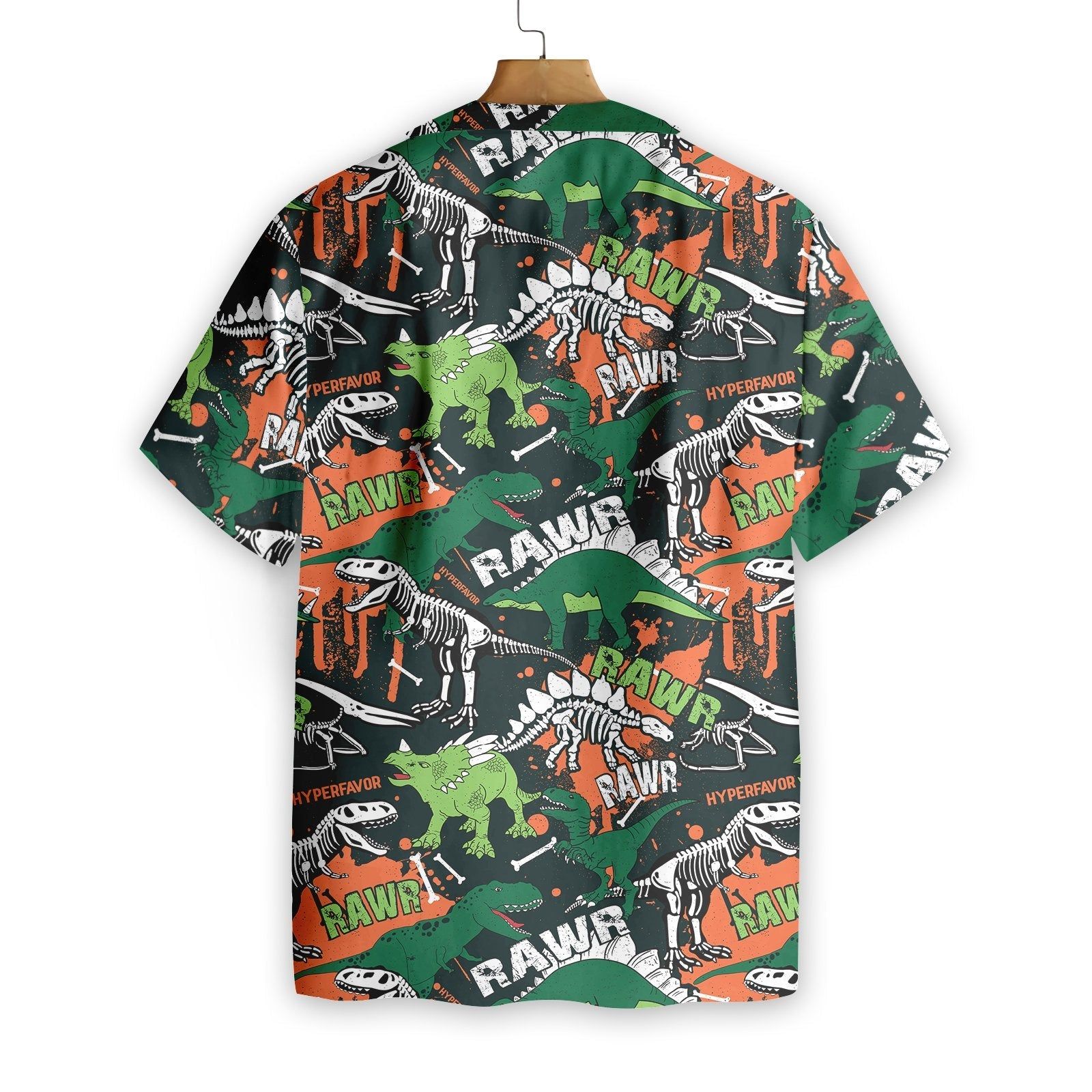 Dinosaur Hawaii Shirt Rawr Dinosaur Skeleton Hawaiian Shirt Adult