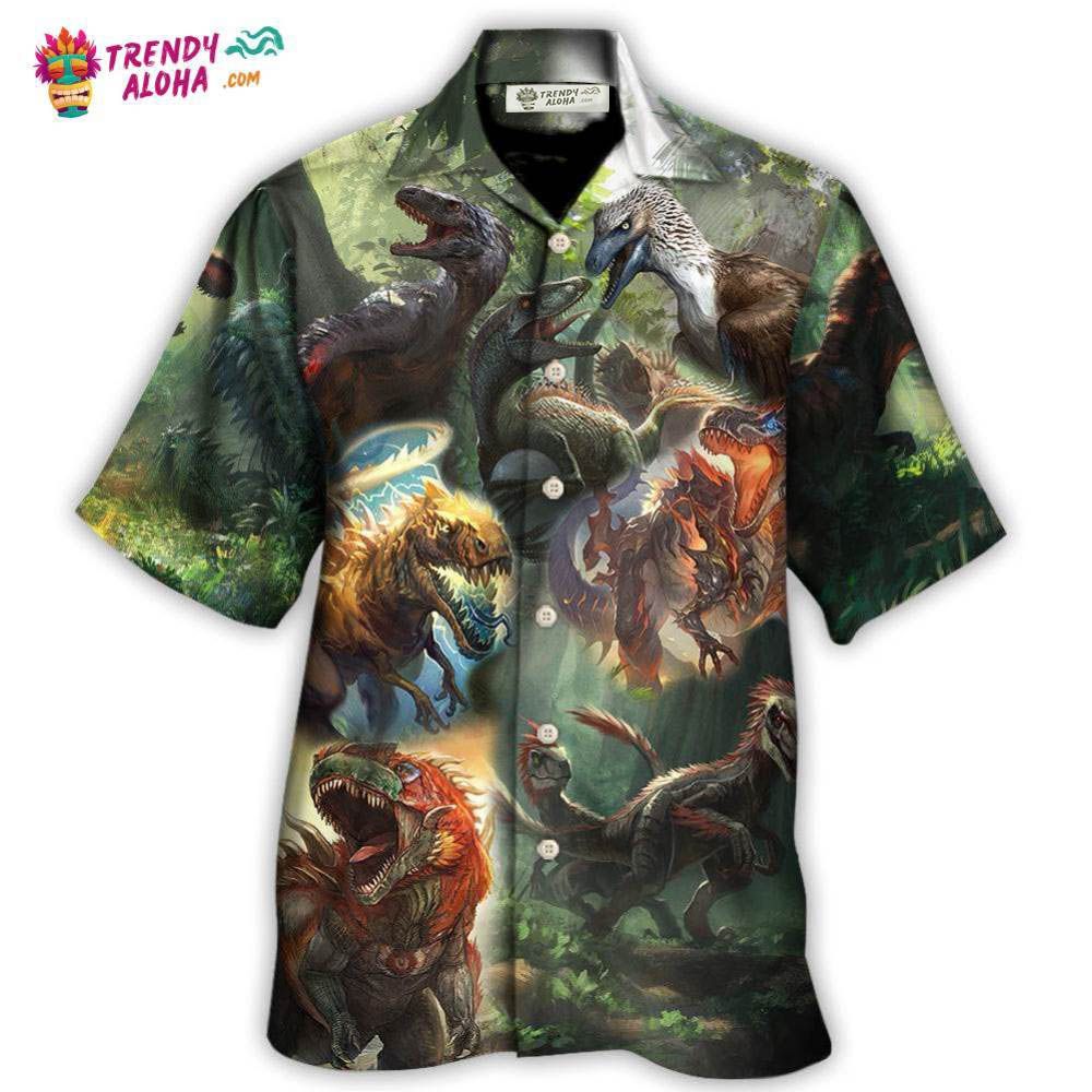 Dinosaur I Am Roar In The Jungle Hawaiian Shirt – Trendy Aloha