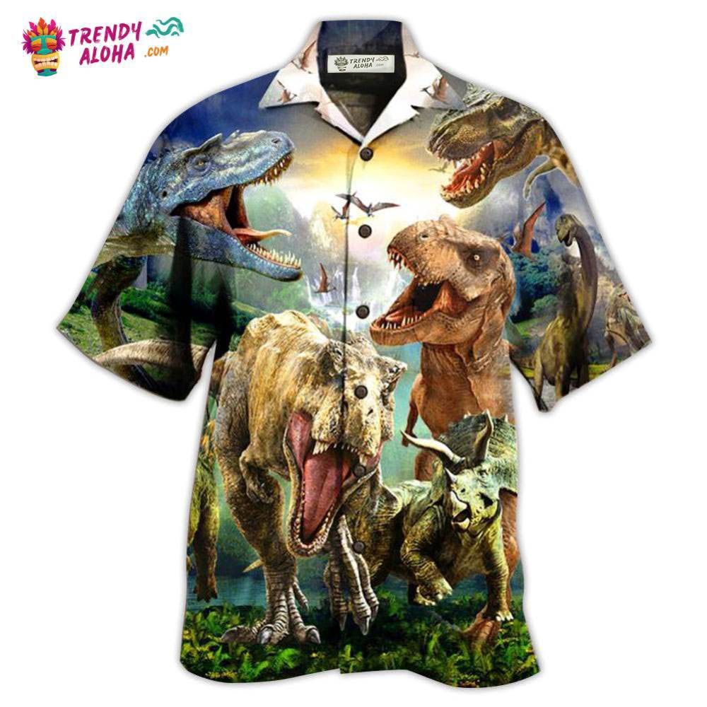 Dinosaur I Am Roarsome Hawaiian Shirt – Trendy Aloha
