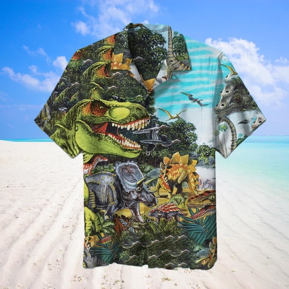 Dinosaur Jurassic Park Hawaiian Shirt Unisex Dinosaur Lover
