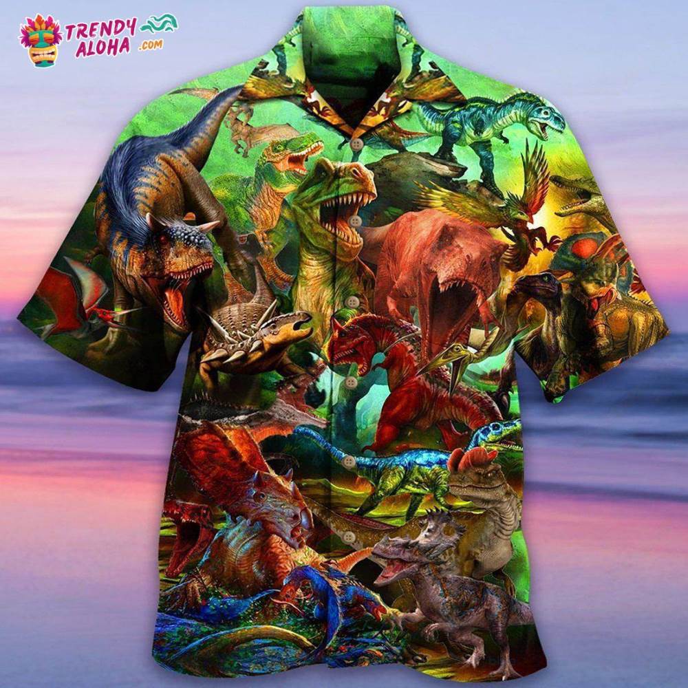 Dinosaur Strong War Life Hawaiian Shirt – Trendy Aloha