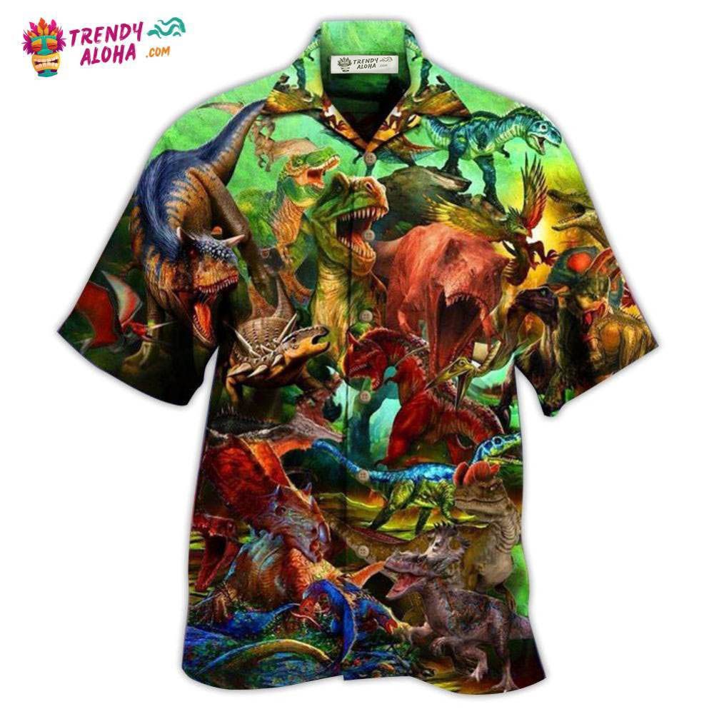 Dinosaur Strong War Life Hawaiian Shirt – Trendy Aloha