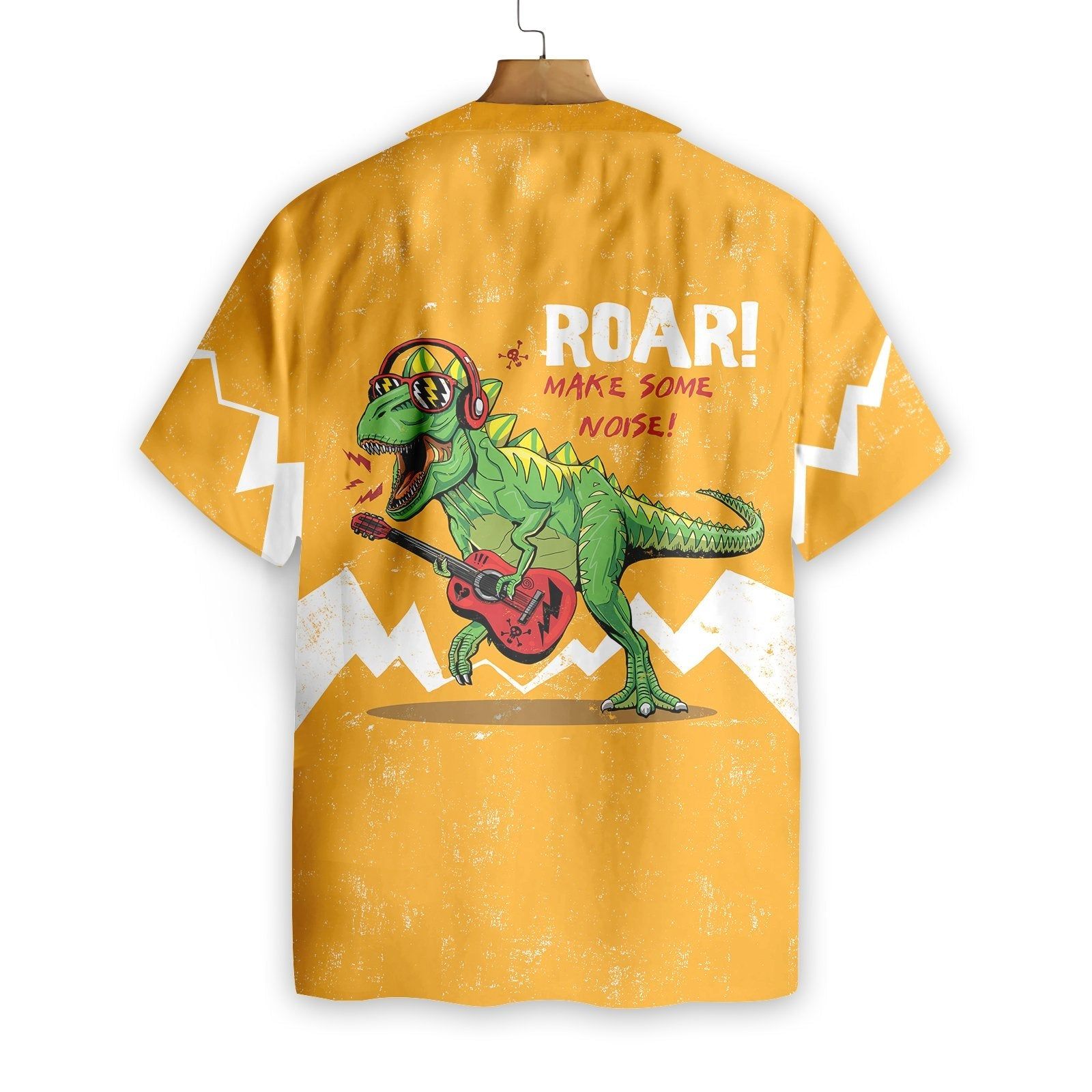Dinosaur T-Rex Hawaii Shirt Roar Make Some Noise T-Rex Hawaiian Shirt