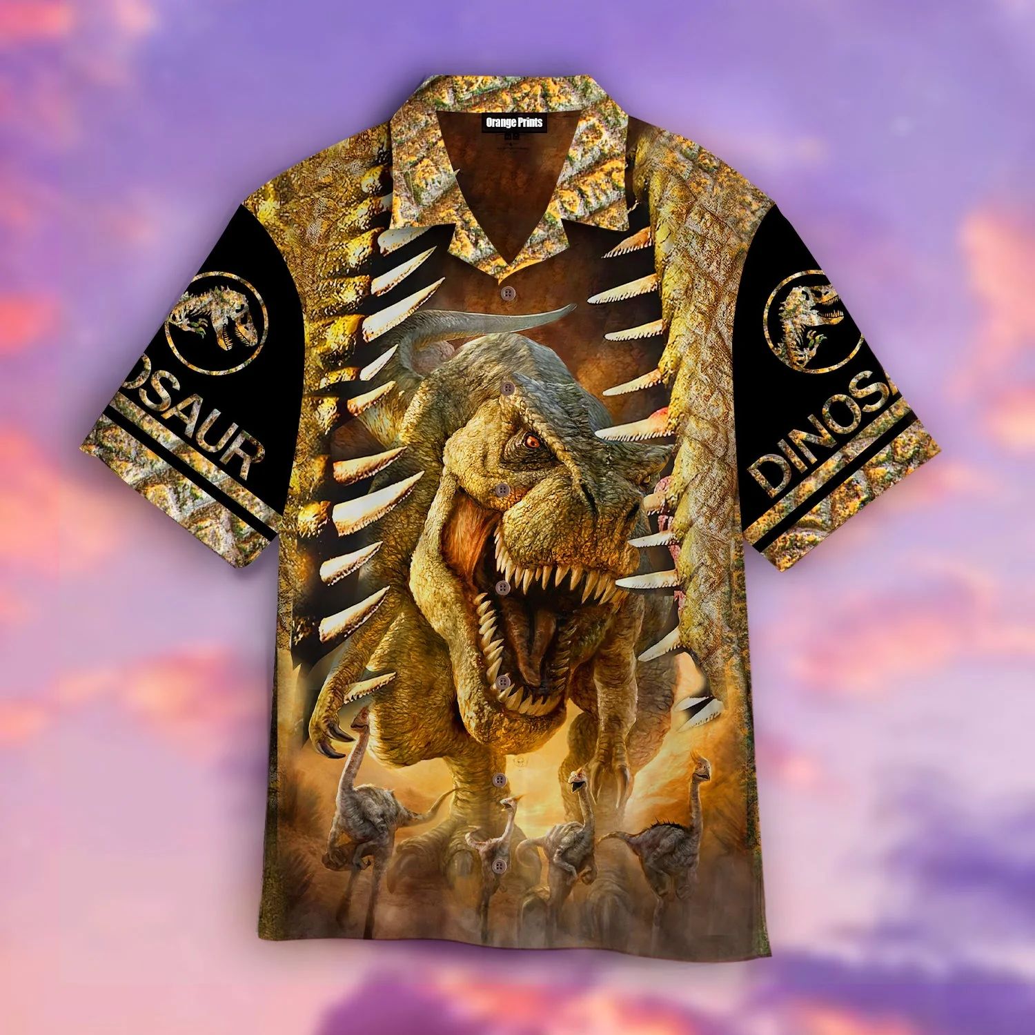 Dinosaur T-Rex Trendy Hawaiian Shirt  Aloha Shirt