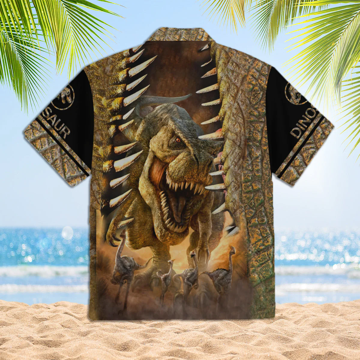 Dinosaur T-Rex Trendy Hawaiian Shirt  Aloha Shirt