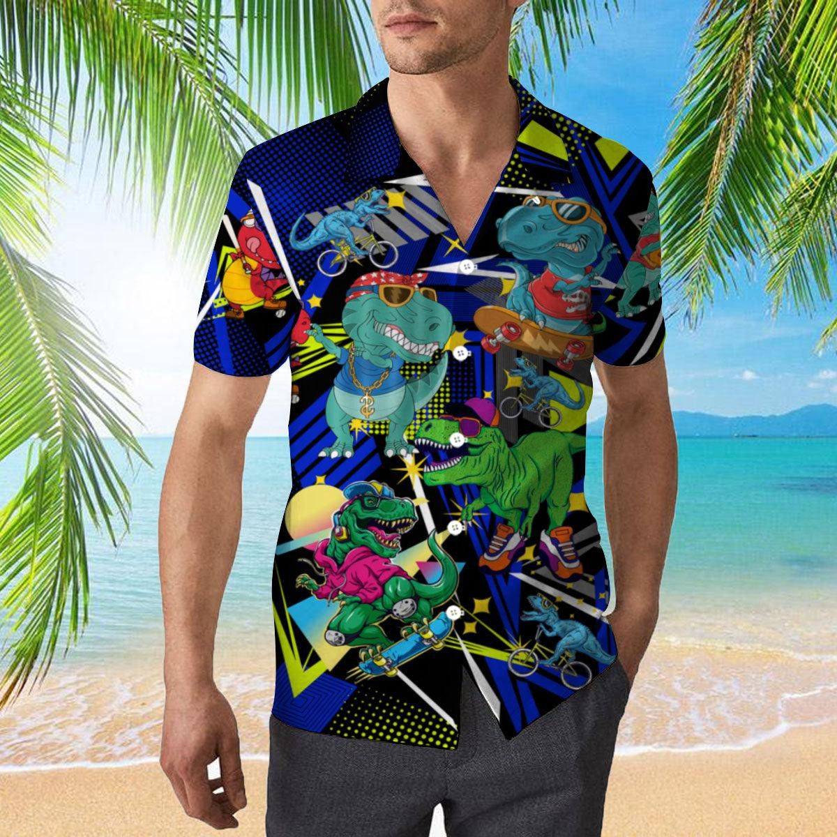 Dinosaur Trendy Hawaiian Shirt