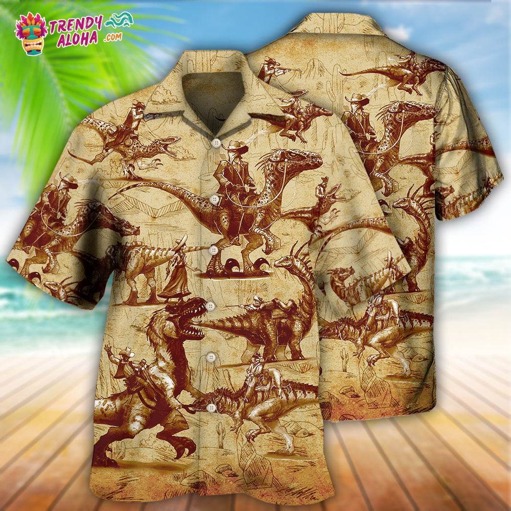 Dinosaur World Summer Vintage Hawaiian Shirt – Trendy Aloha