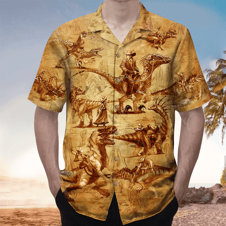 Dinosaurs Shirt For Men & Women, Dinosaurs Trendy Hawaiian Shirt For Dinosaurs Lovers