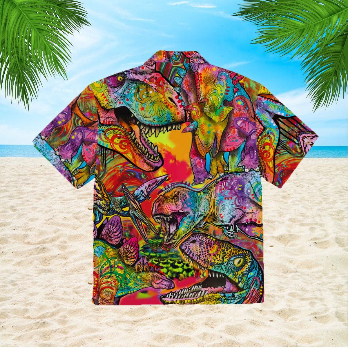 Dinosaurs Trendy Hawaiian Shirt