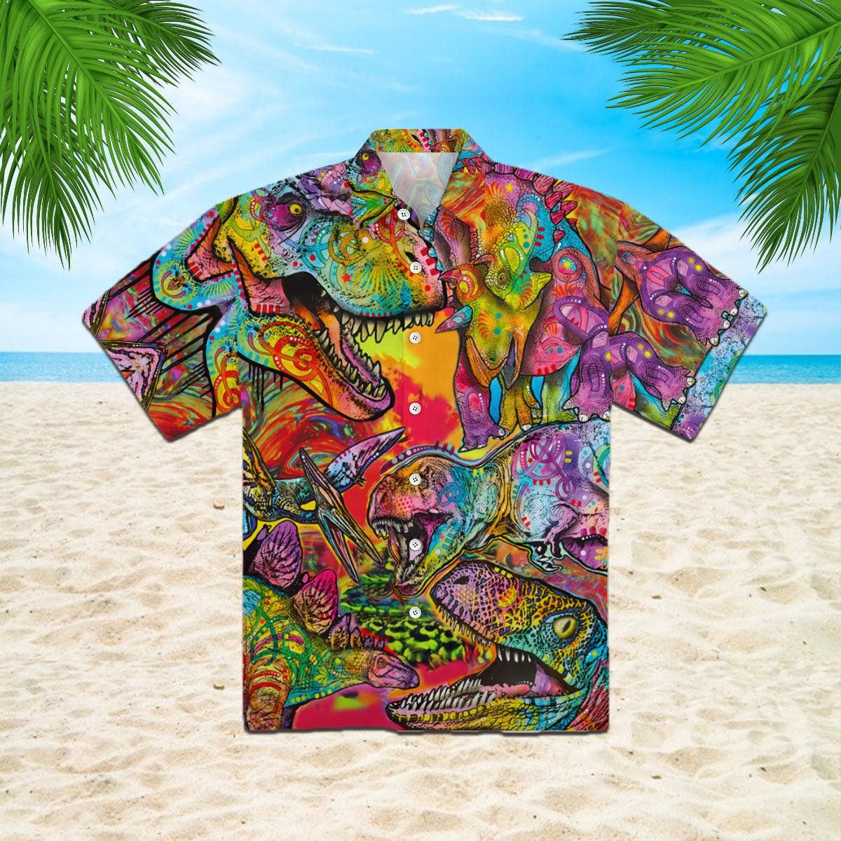 Dinosaurs Trendy Hawaiian Shirt
