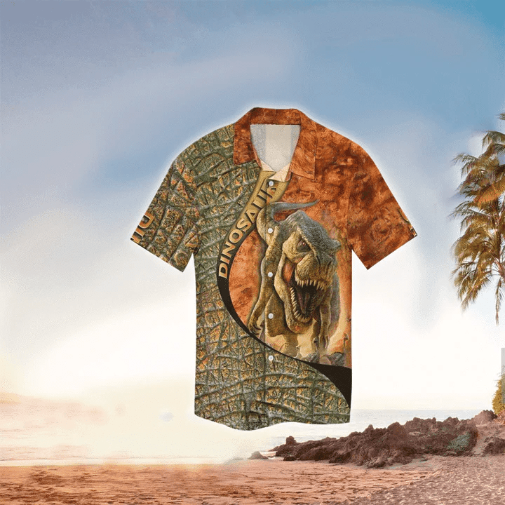 Dinosaurs Trendy Hawaiian Shirt For Men, Dinosaurs Lover Gifts