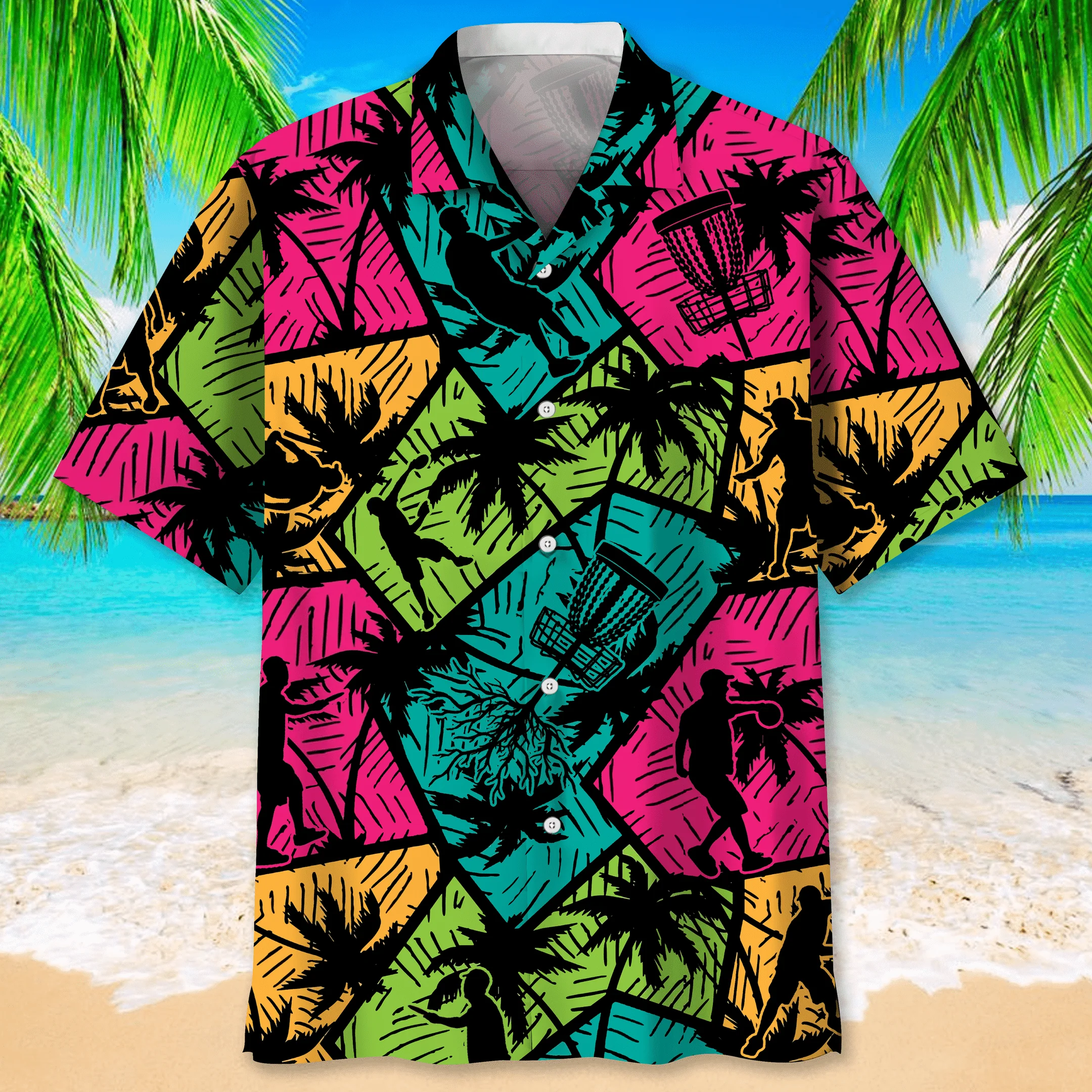 Disc Golf Beach Trendy Hawaiian Shirt For Men And Women, Men’s Disc Golf Gifts Disc Golf Beach Trendy Hawaiian Shirt For Men And Women, Men’s Disc Golf Gifts