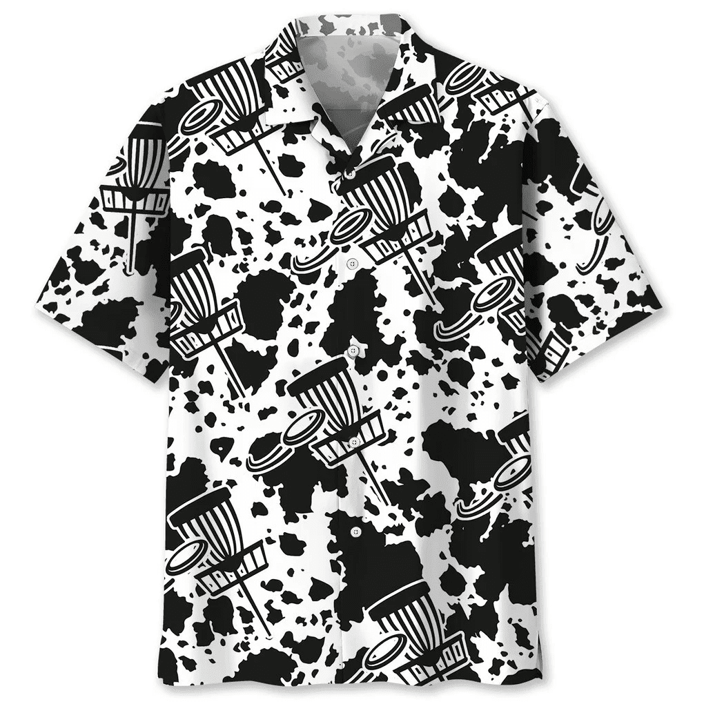 Disc Golf Black Trendy Hawaiian Shirt