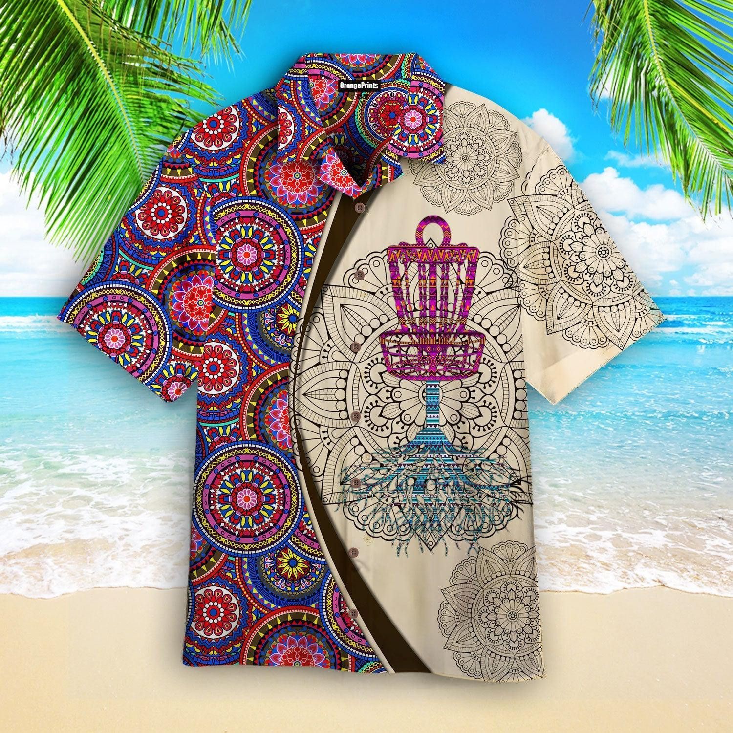 Disc Golf Mandala Trendy Hawaiian Shirt