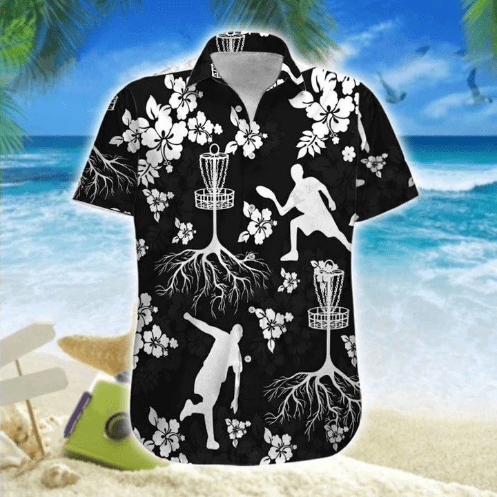 Disc Golf Tree Hibiscus Trendy Hawaiian Shirt Disc Golf Tree Hibiscus Trendy Hawaiian Shirt