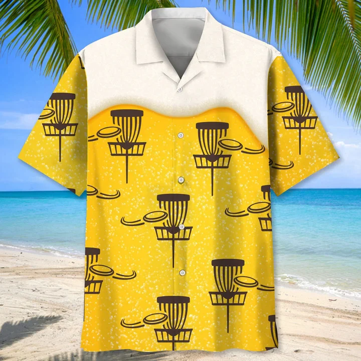 Disc Golf Trendy Hawaiian Shirt, Trendy Hawaiian Shirt For Men, Summer Gift, Gift For Disc Golf Player