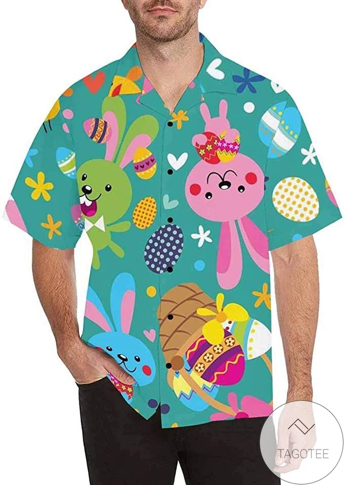 Discover Cool Happy Easter Funny Bunny Love Eggs Amazing Hawaiian Shirts