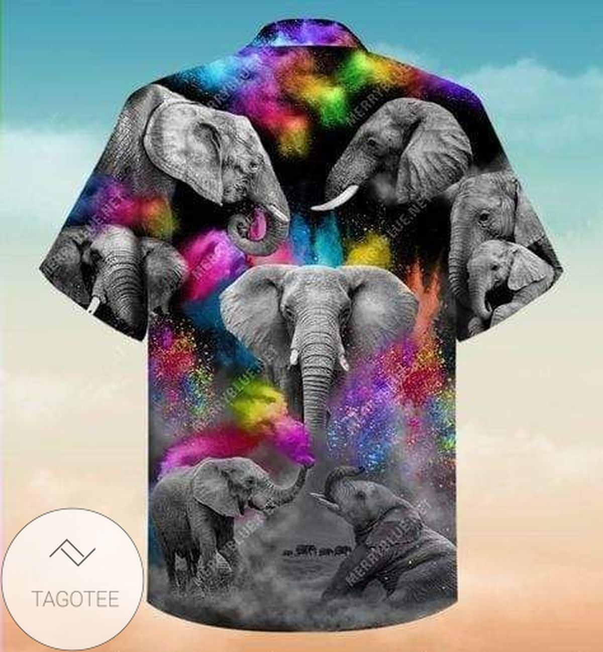 Discover Cool Hawaiian Shirts Colorful Elephants