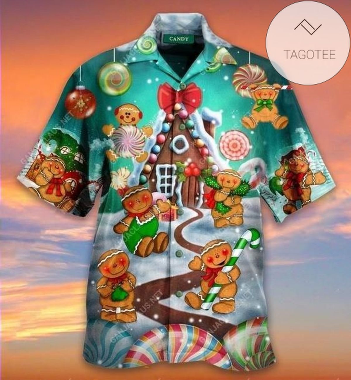 Discover Cool Hawaiian Shirts Gingerbread And Cane Christmas