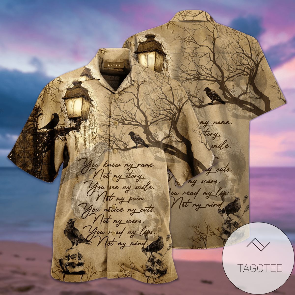 Discover Cool Hawaiian Shirts Raven You Know My Name Not My Story