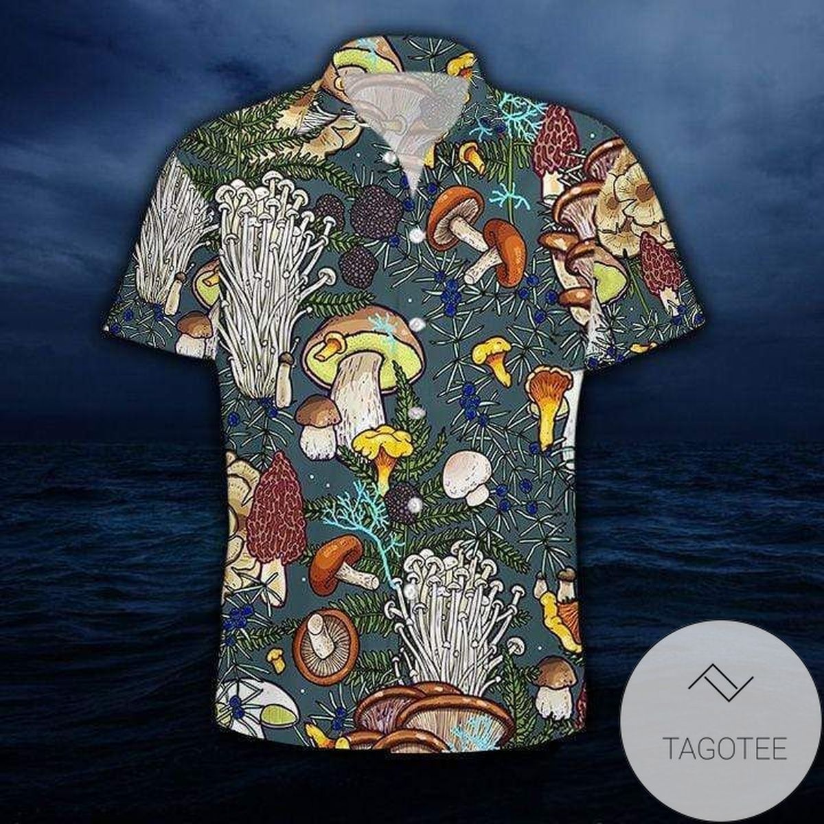 Discover Cool Mushroom Colorful Art Hawaiian Shirts