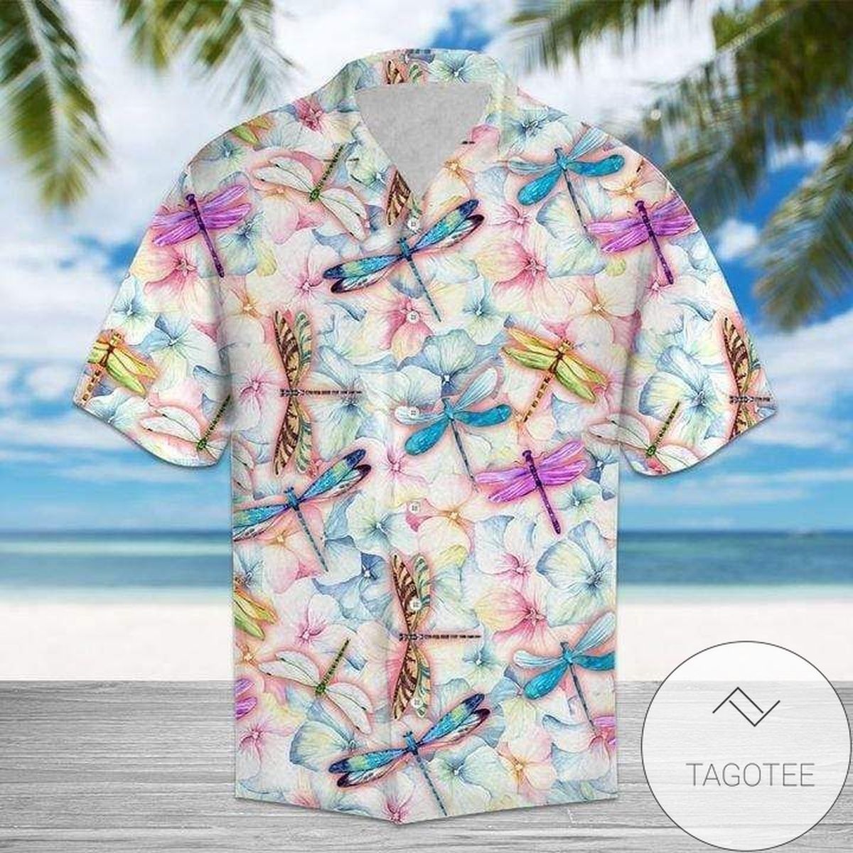 Discover Cool Vintage Floral Dragonfly Hawaiian Shirts