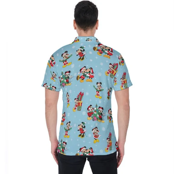 Disneyland Christmas Woody Buzz Hawaiian Aloha Lightyear Theme Shirt
