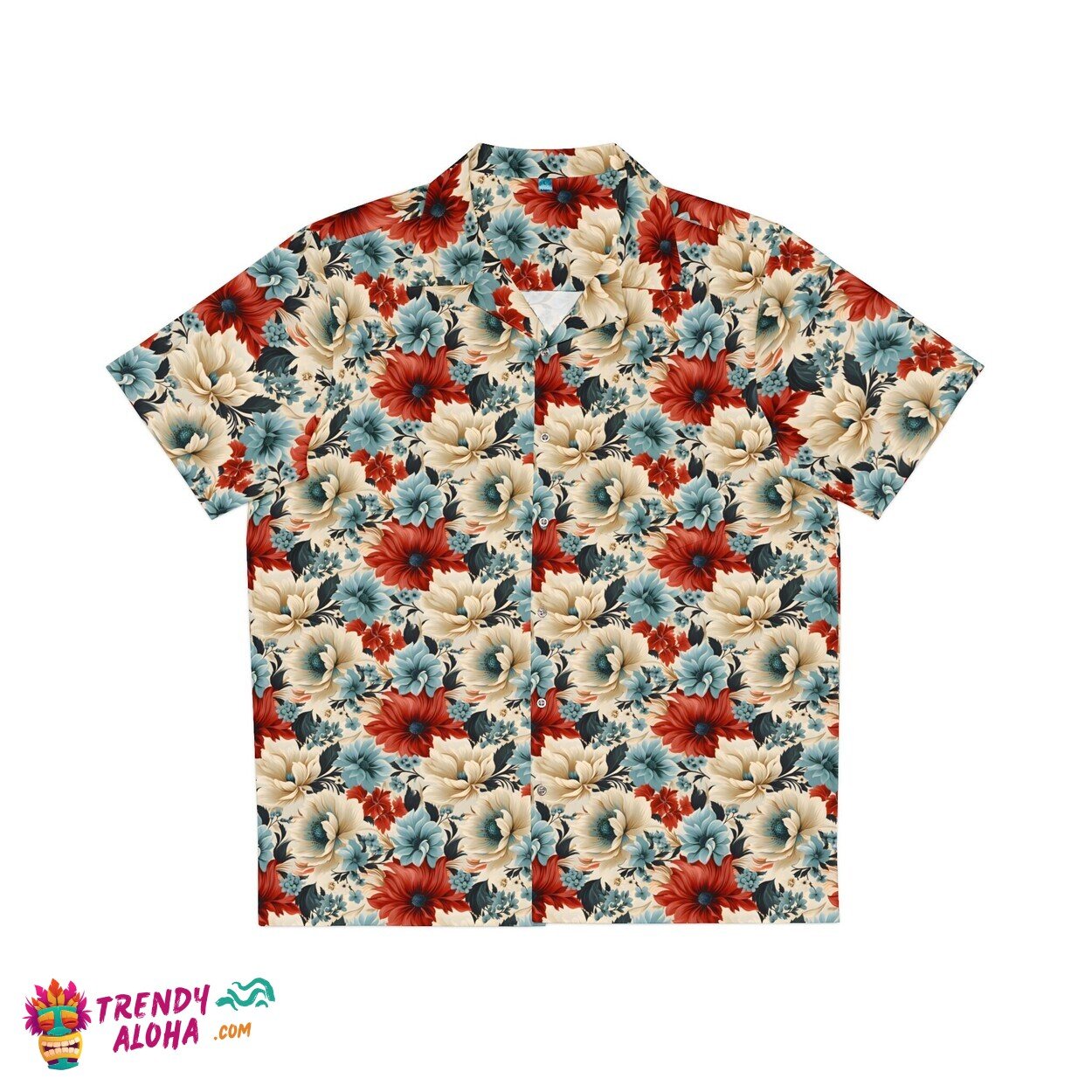 Distinctive Floral Hawaiian Shirt for the Stylish Geek Enthusiast