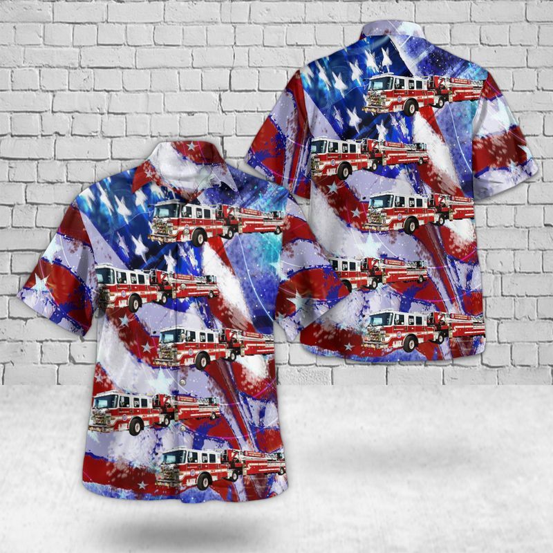 District Heights, Maryland, District Heights Career Fire Station 26, 4Th Of July Trendy Hawaiian Shirt