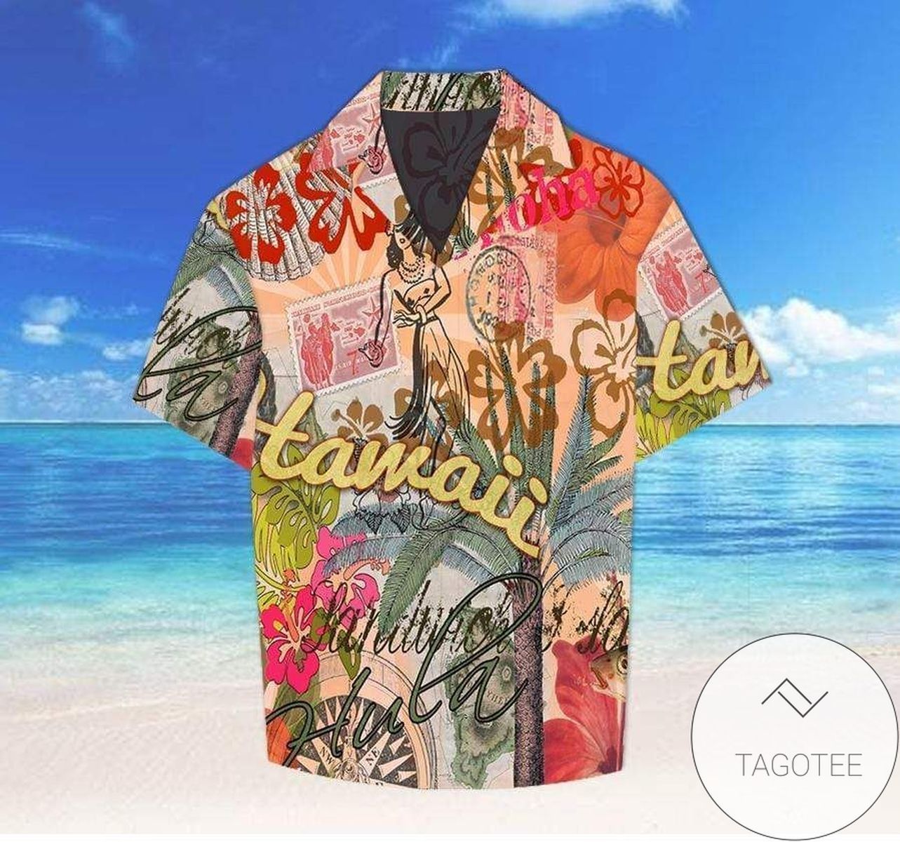 Dive into Past with Vintage Floral Retro Hawaiian Shirt Design