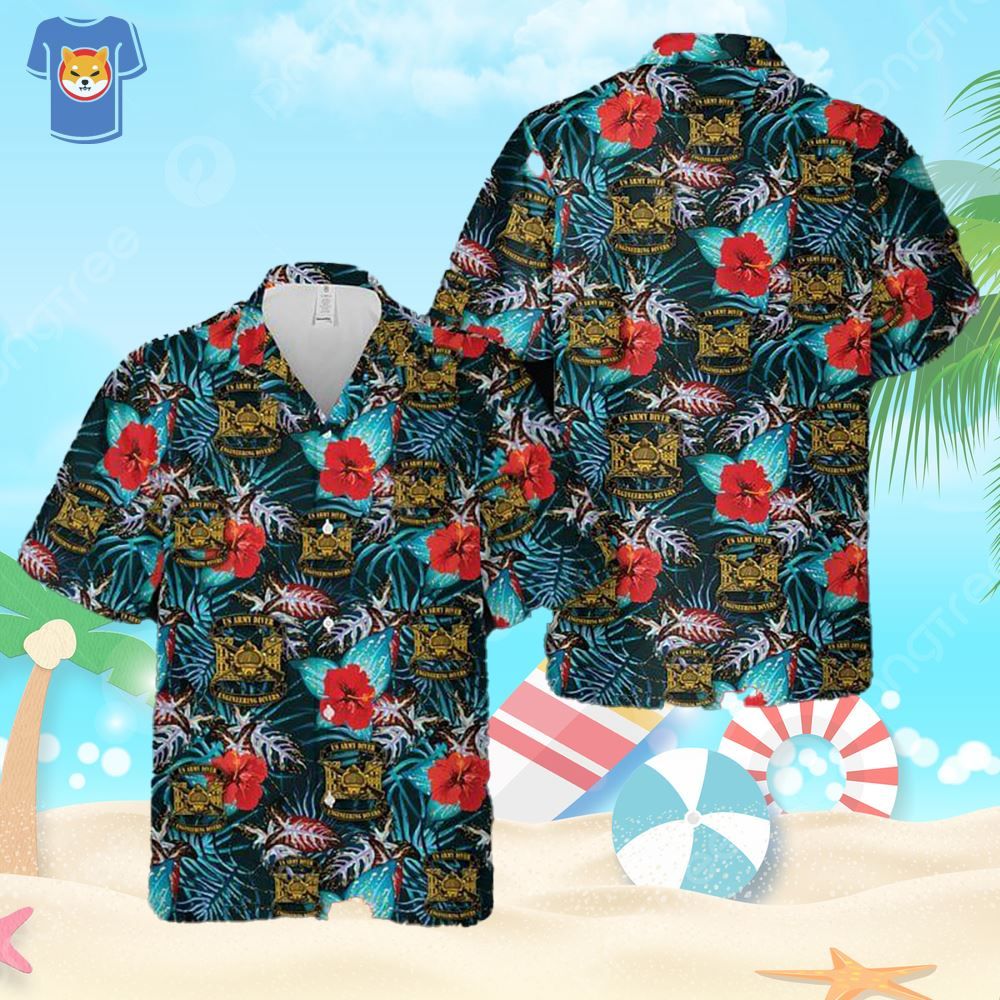 Diver Engineering Divers Us Army Hawaiian Shirt For Men And Women