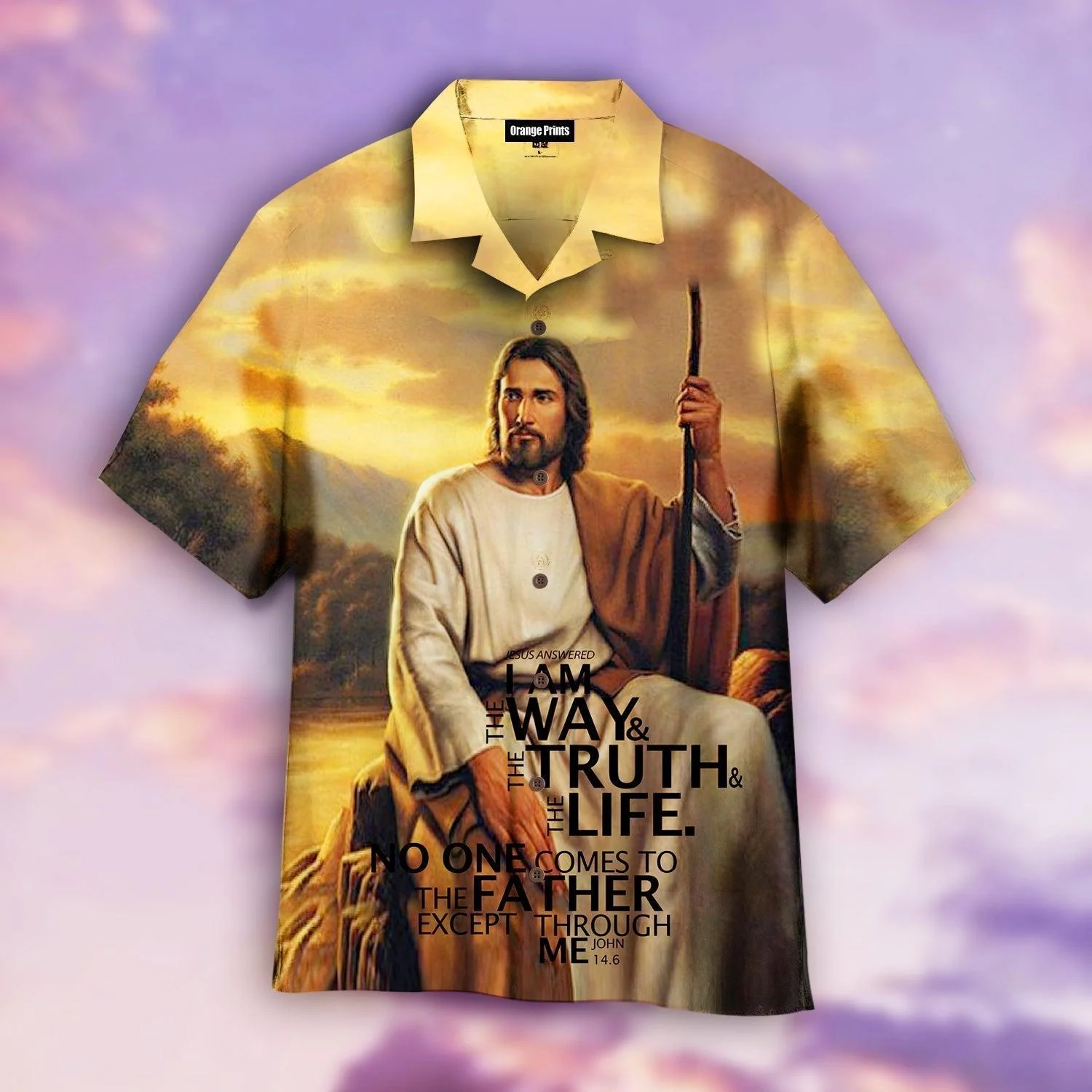 Divine Embrace of Jesus Christ Hawaiian Shirt Style