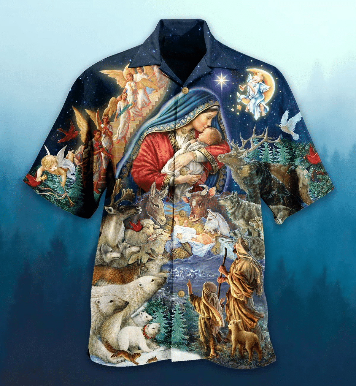 Divine Salvation: In The Name Of Jesus Hawaiian Shirt