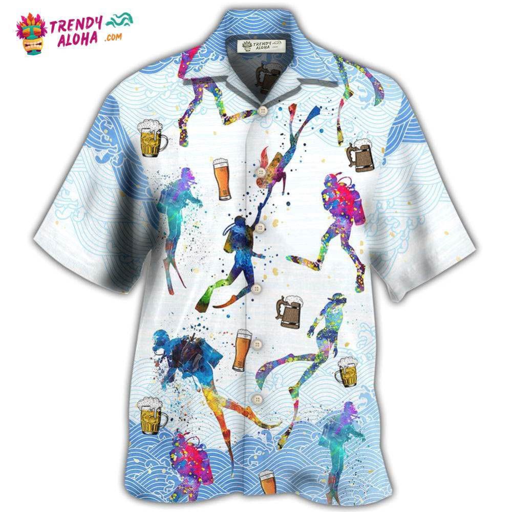 Diving I Like Beer And Diving Hawaiian Shirt – Trendy Aloha