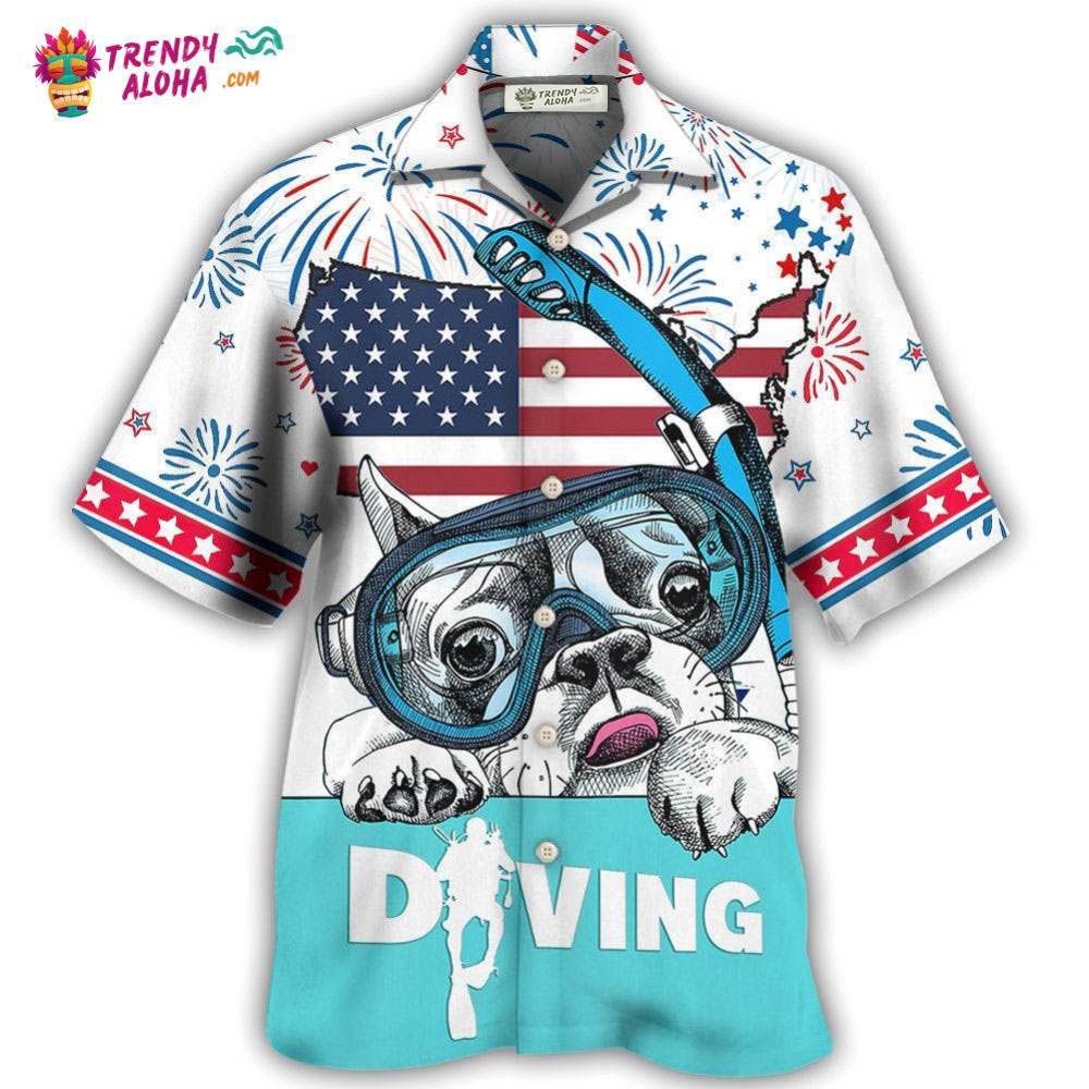 Diving Independence Day America Hawaiian Shirt – Trendy Aloha Diving Independence Day America Hawaiian Shirt – Trendy Aloha
