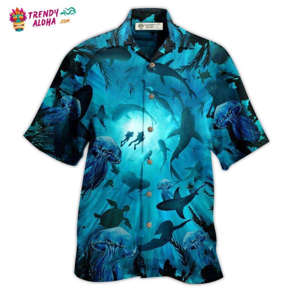 Diving Ocean Marine Biology Into The Sea Hawaiian Shirt – Trendy Aloha Diving Ocean Marine Biology Into The Sea Hawaiian Shirt – Trendy Aloha