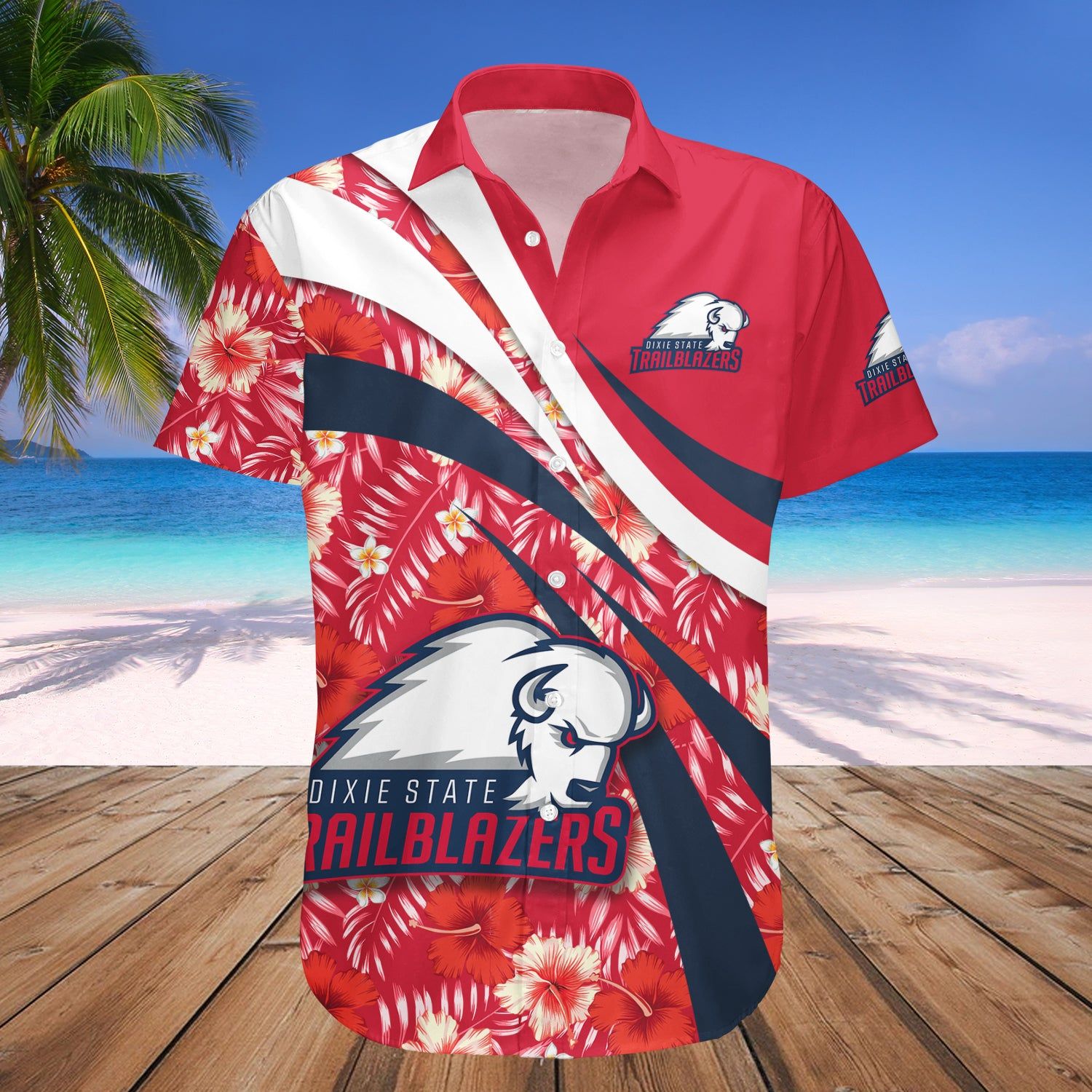 Dixie State Trailblazers Hawaii Shirt Hibiscus Sport Style – NCAA