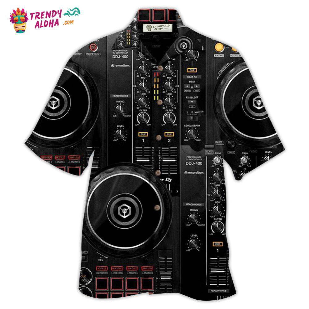 Dj Yes I Am The Dj In Black Hawaiian Shirt – Trendy Aloha