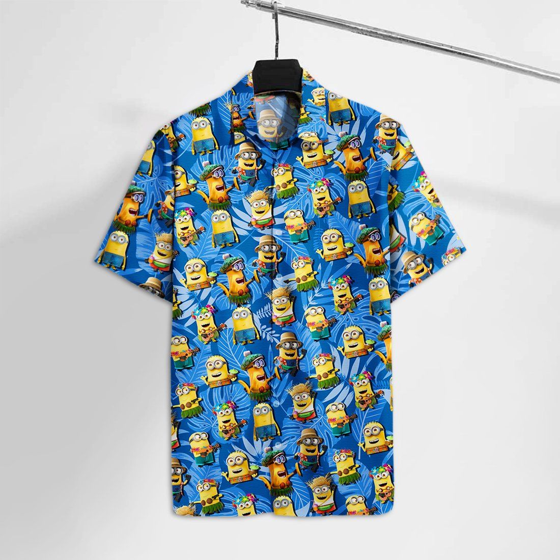 Dm Hawaiian Shirt Dm Hula Dancer Minion Tropical Hawaii Tshirt