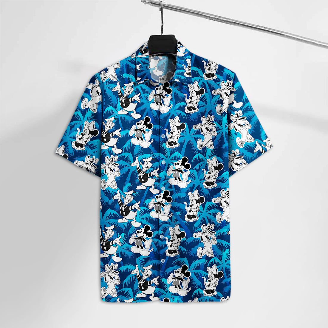 Dn Hawaiian Shirt Amazing Dn Mk Mouse Hawaiian Shirt Mickey And Friends Blue Aloha Shirt