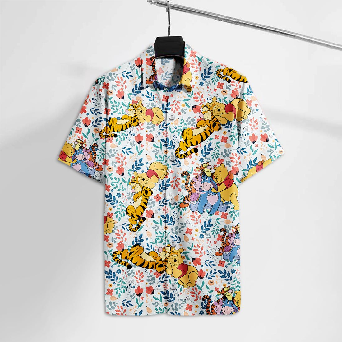 Dn Wtp Hawaiian Shirt Pooh A Big Hug With Friends Hawaii Tshirt Cute Dn Wtp Aloha Shirt