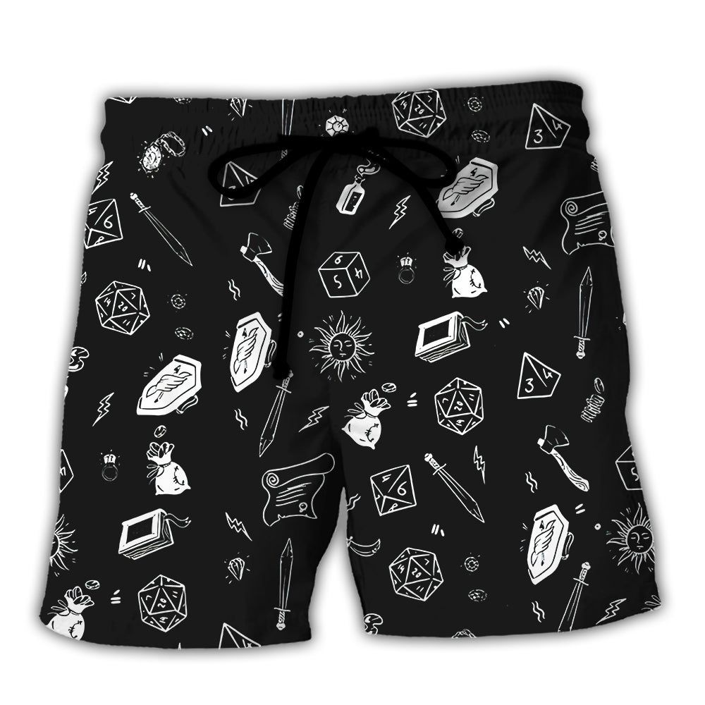 Dnd Button Up Black & White Pattern Trendy Aloha Hawaiian Beach Shorts Dnd Button Up Black & White Pattern Trendy Aloha Hawaiian Beach Shorts