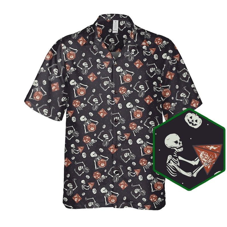 Dnd Halloween Shirt, Dnd Hawaiian Shirt, Dnd Shirt, Dice Halloween Shirt