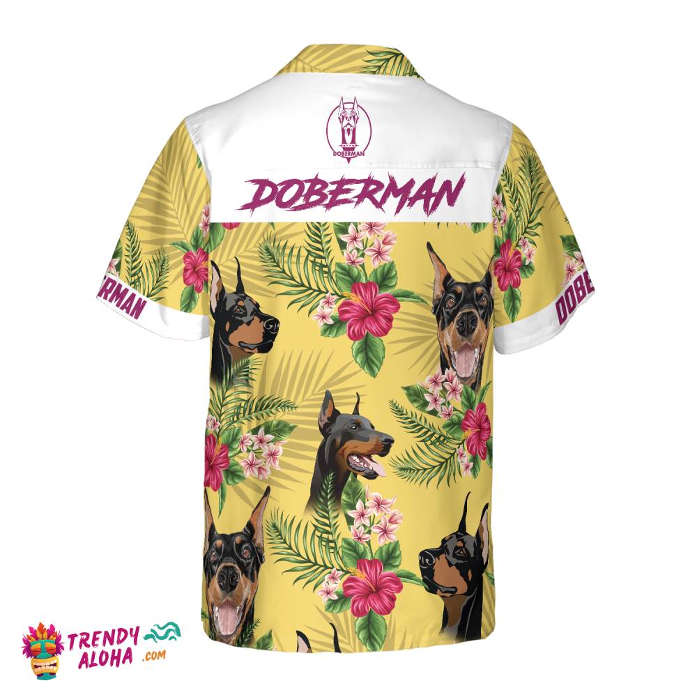 Doberman Pinscher Hawaiian Shirt