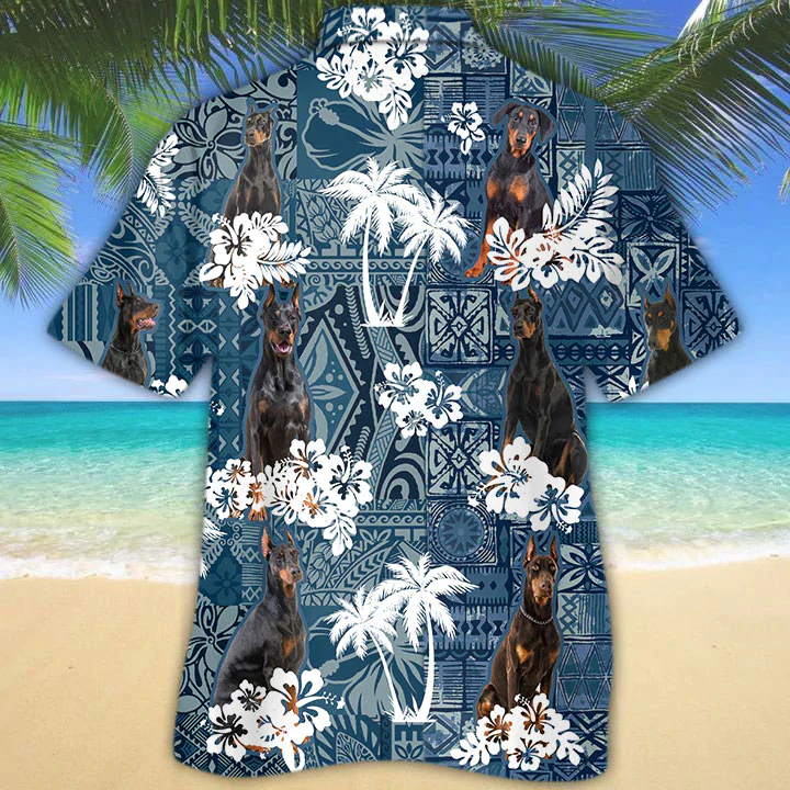Doberman Pinscher Trendy Hawaiian Shirt, Dog Summer Aloha Trendy Hawaiian Shirt For Men, Women