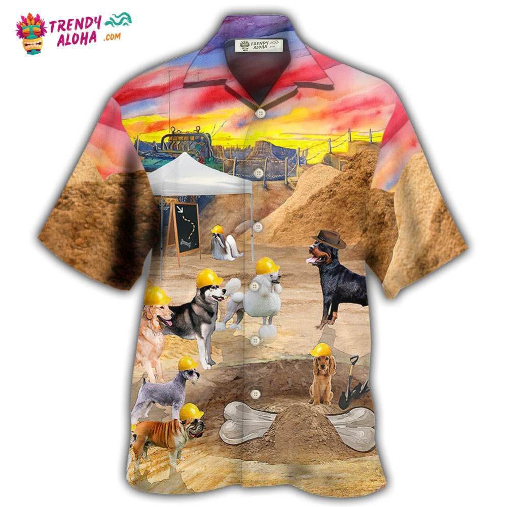 Dog Archeologist Dog Digging For Bones Hawaiian Shirt – Trendy Aloha Dog Archeologist Dog Digging For Bones Hawaiian Shirt – Trendy Aloha